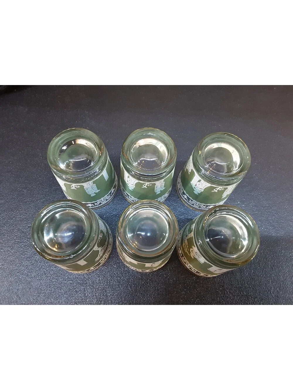 Set of 6 Wedgewood Jasperware Glasses Measures 2